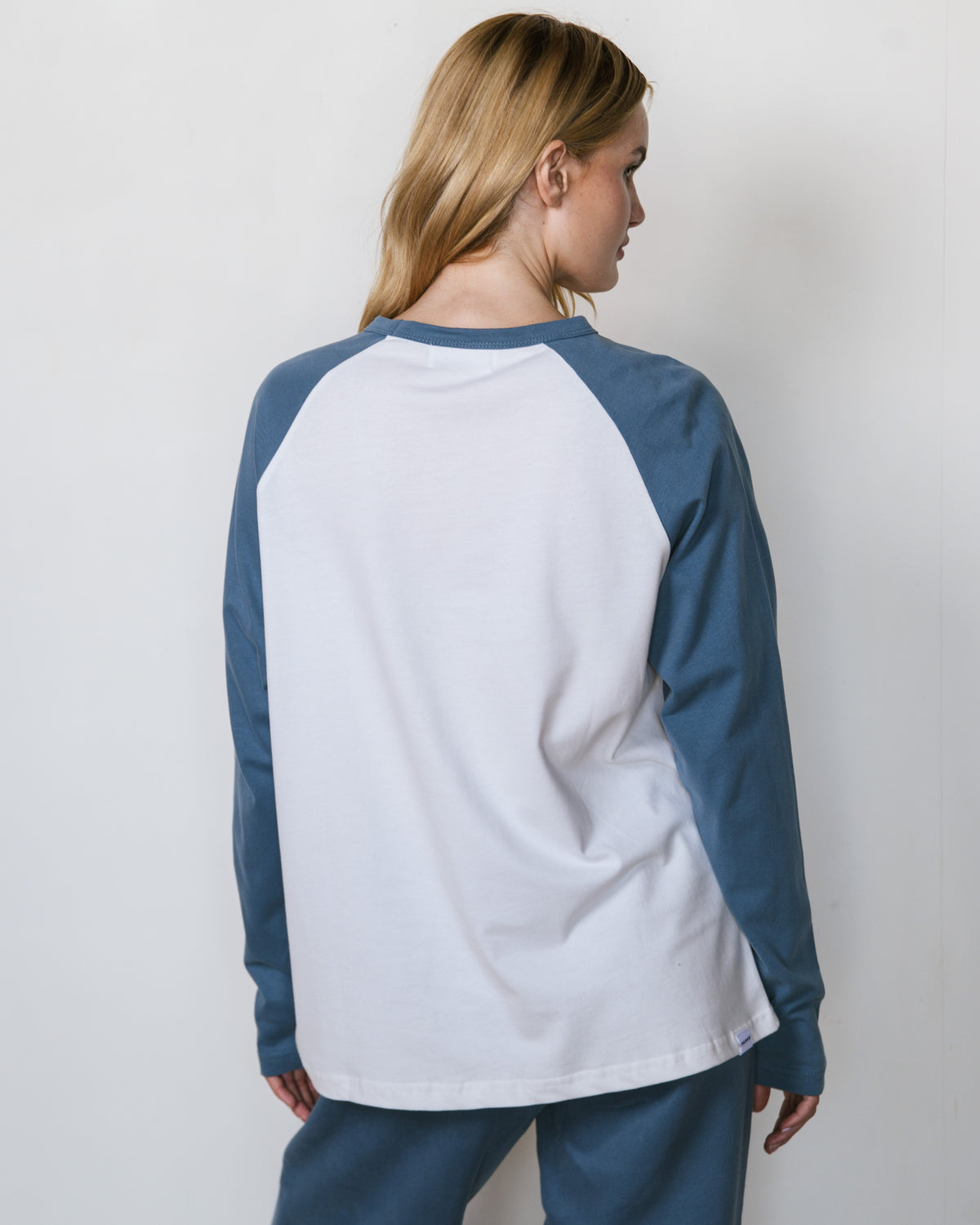 Raglan Long Sleeve T-Shirt - Bluestone
