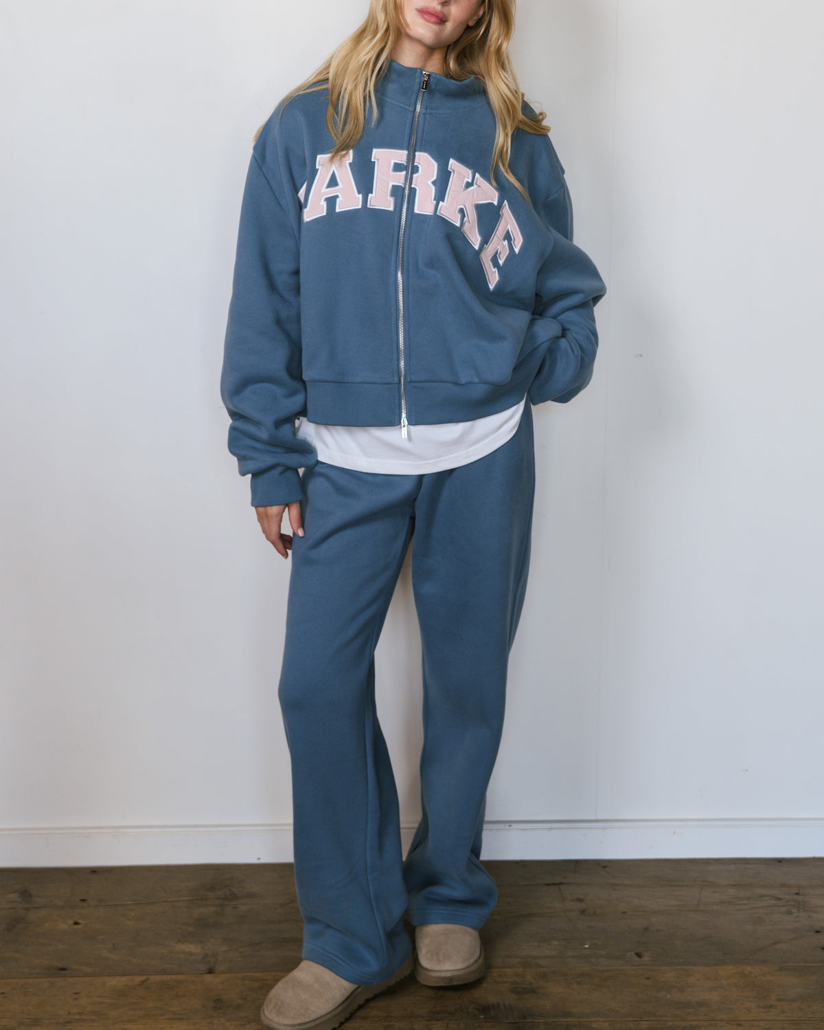 Zip Up Varsity Mockneck - Hudson