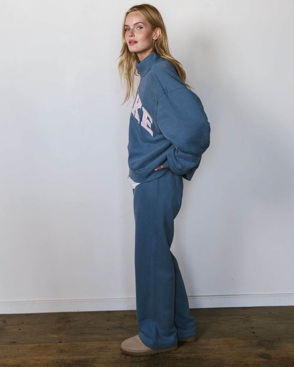 Zip Up Varsity Mockneck - Hudson