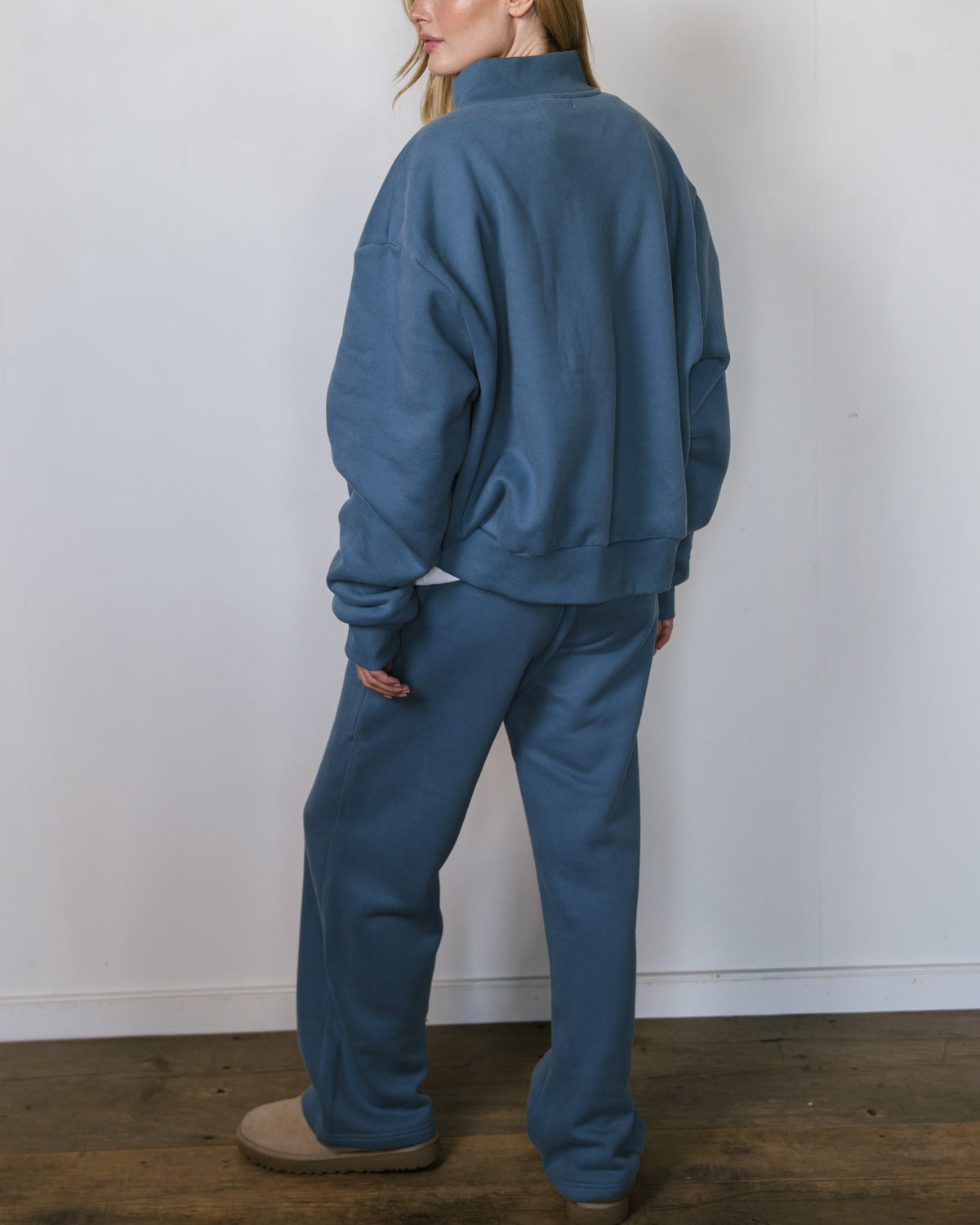 Zip Up Varsity Mockneck - Hudson