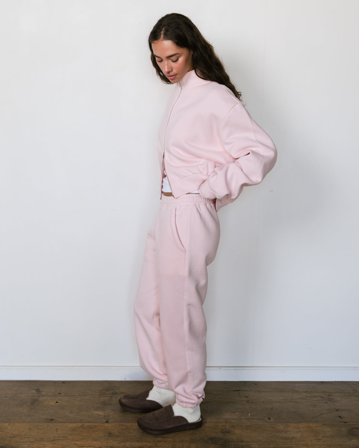 Drawstring Unisex Sweatpants - Rose