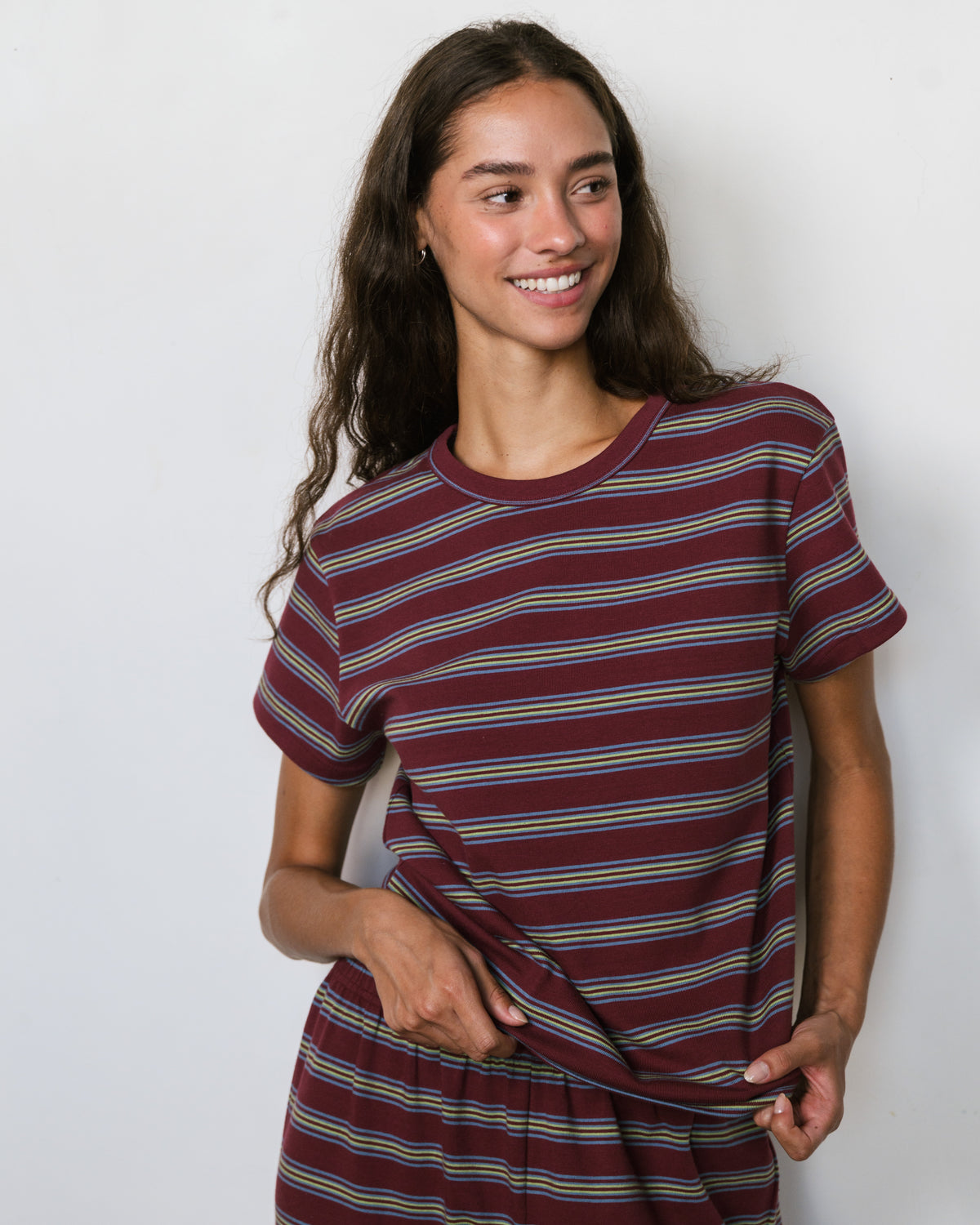 Striped T-Shirt - Port