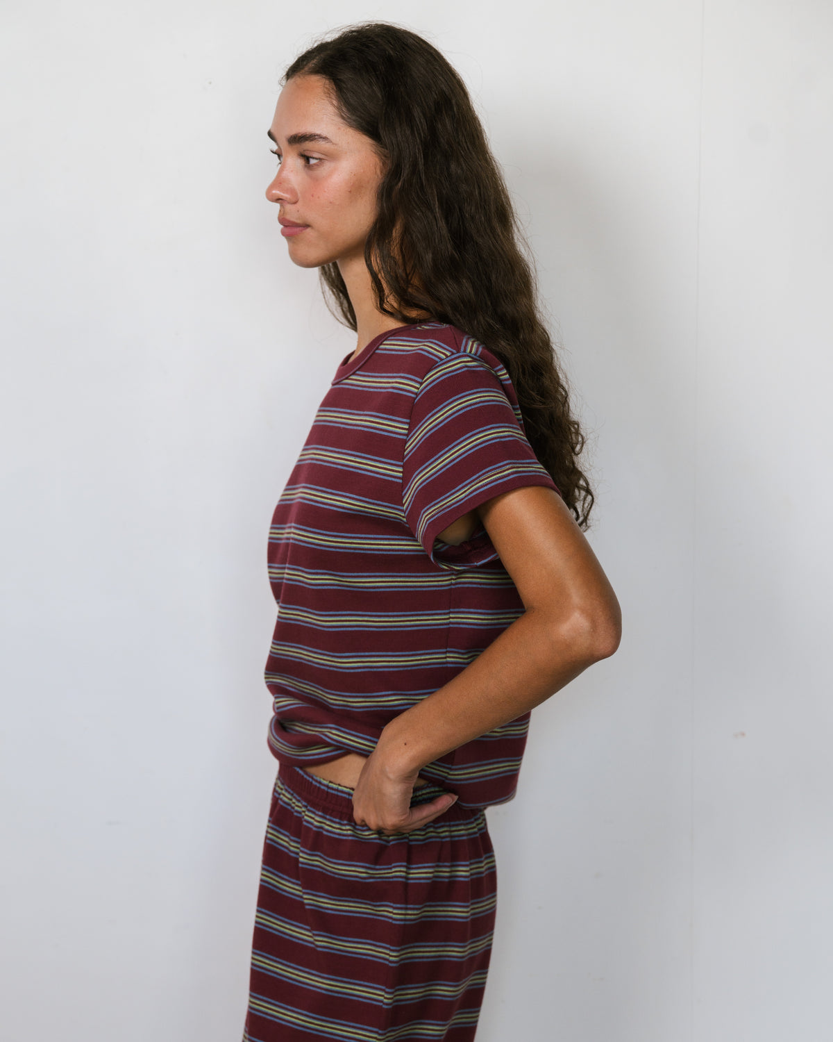 Striped T-Shirt - Port