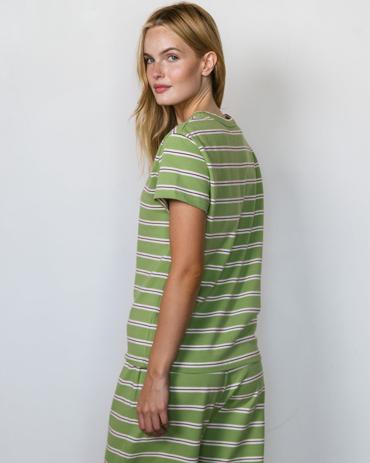 Striped T-Shirt - Matcha