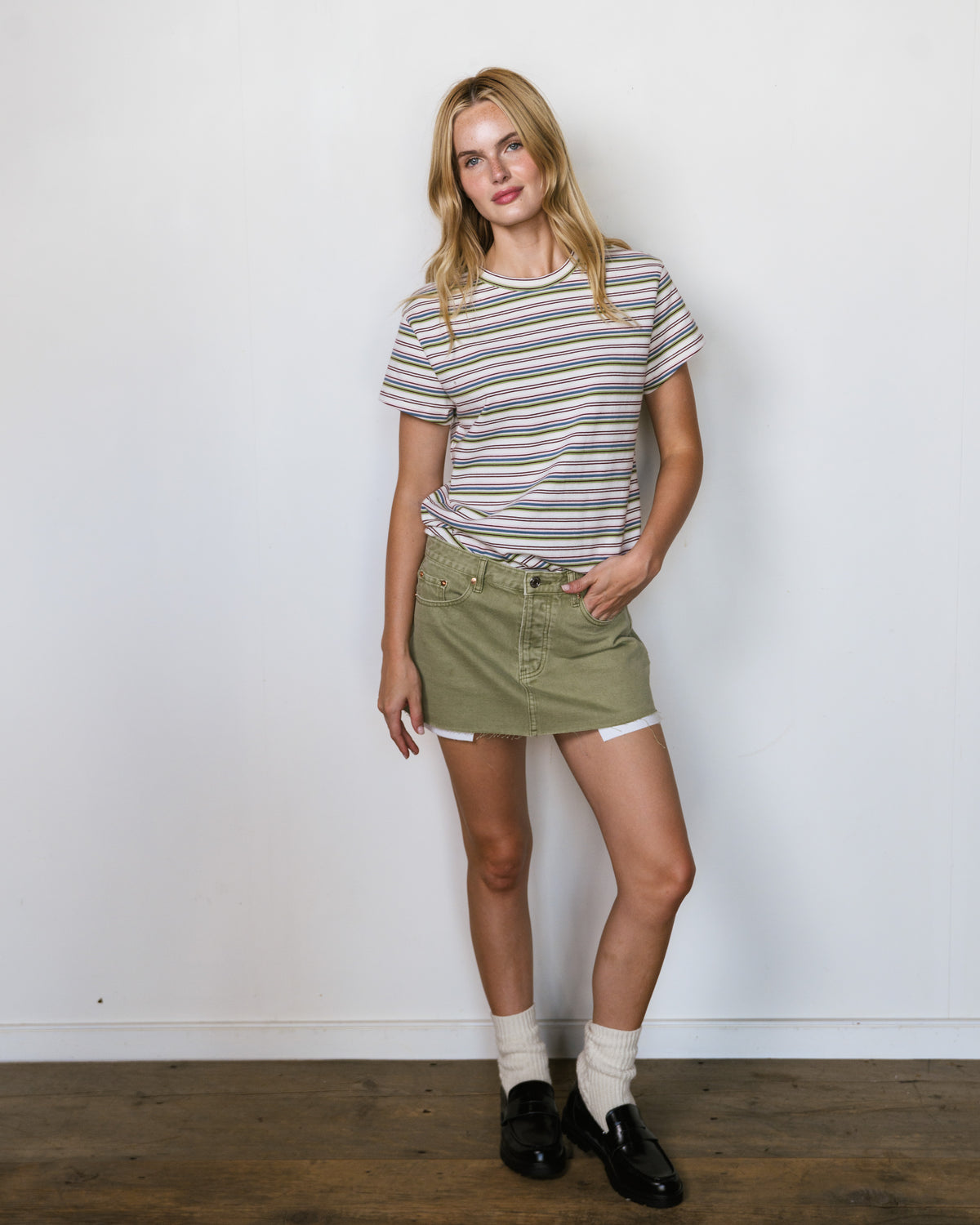 Striped T-Shirt - Cream