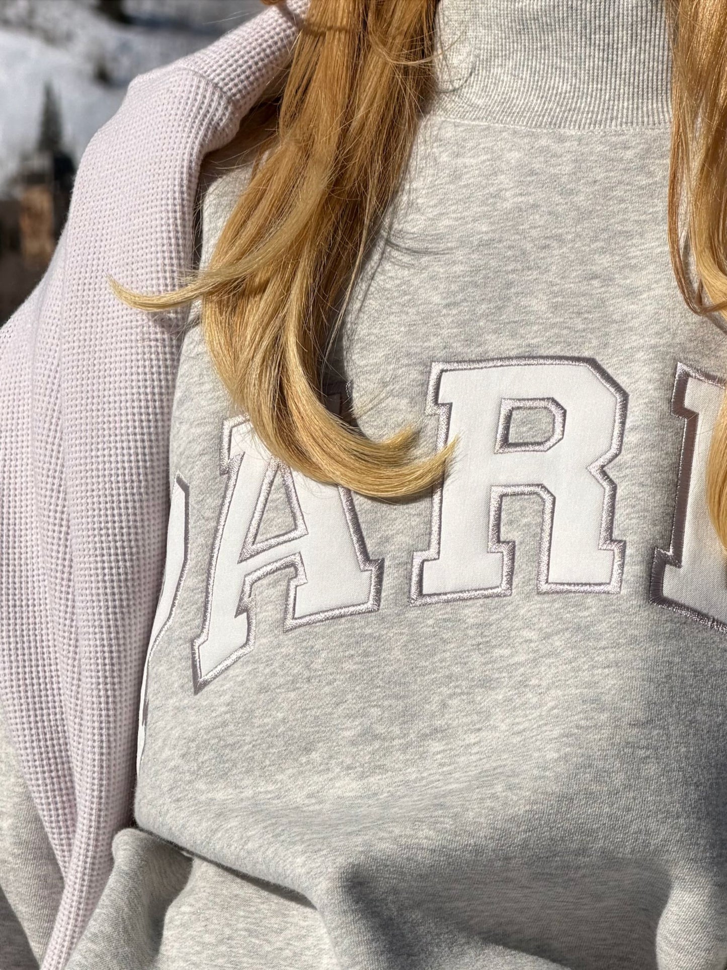 Varsity Mockneck - Metallic