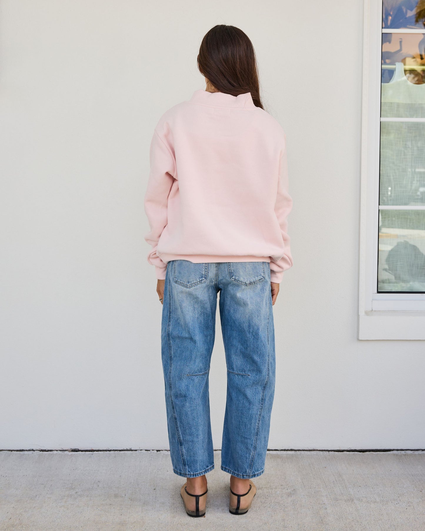 Varsity Mockneck - Rose
