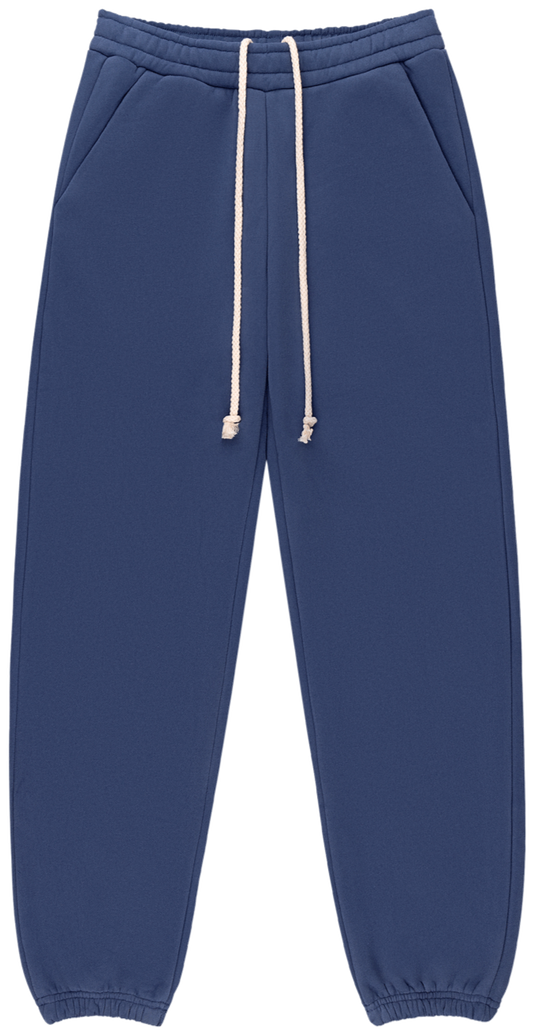 Drawstring Unisex Sweats flat lay - crown blue