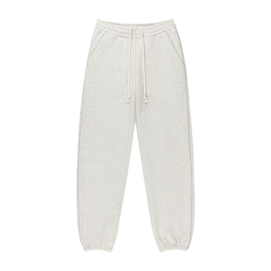 Drawstring Unisex Sweats flat lay -classic grey