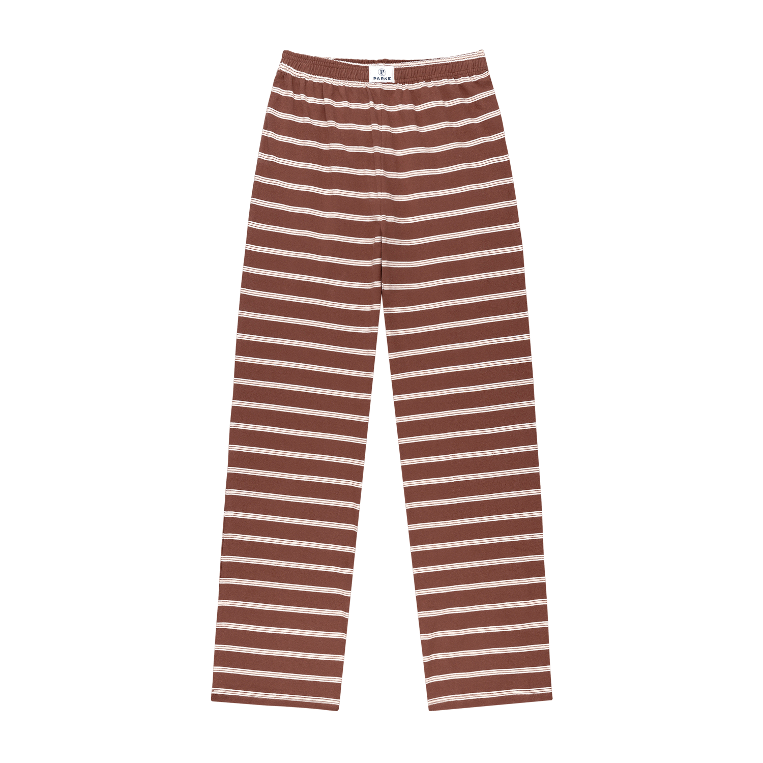 cotton boxer pants -mocha stripe