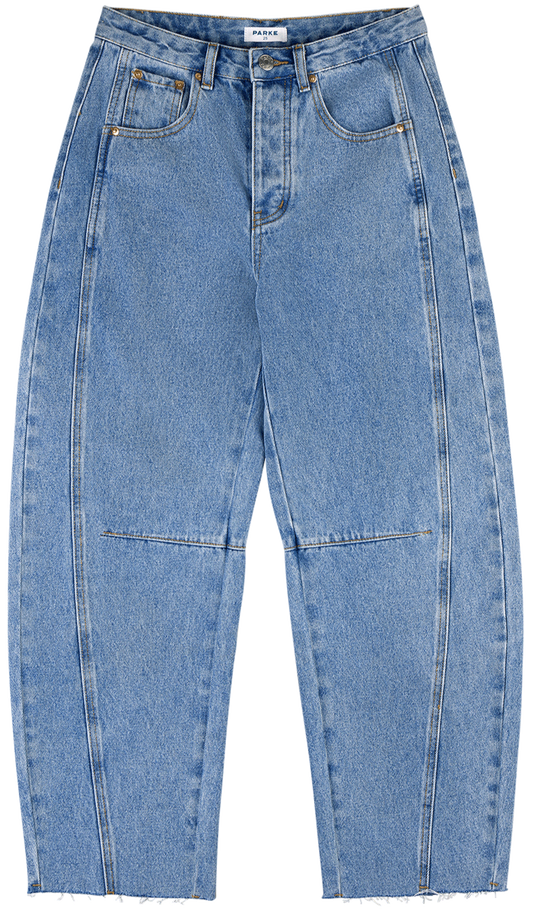 parke x scl oversized horseshoe jean -vintage wash