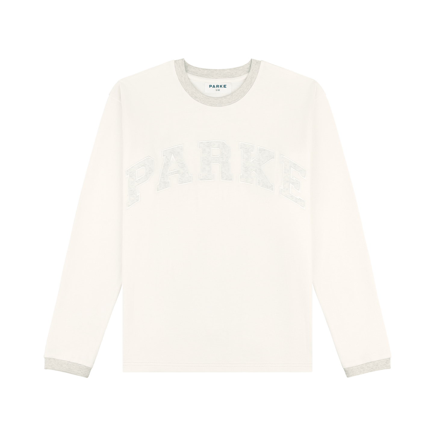 varsity long sleeve flat -classic grey