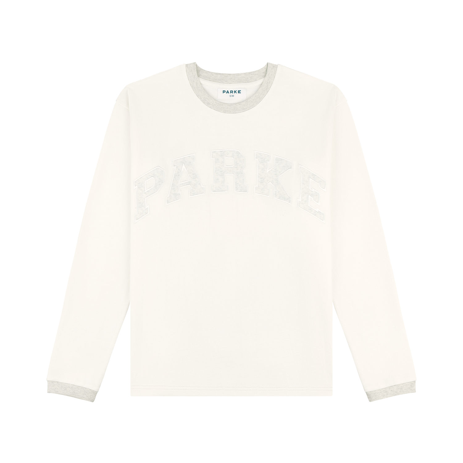 varsity long sleeve flat -classic grey