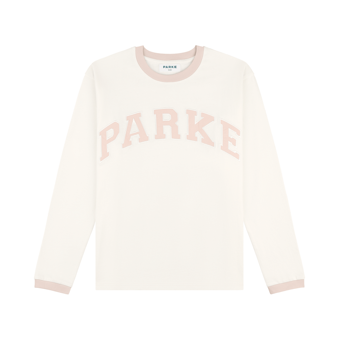 varsity long sleeve flat -rose