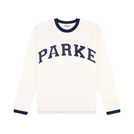 varsity long sleeve flat -crown blue