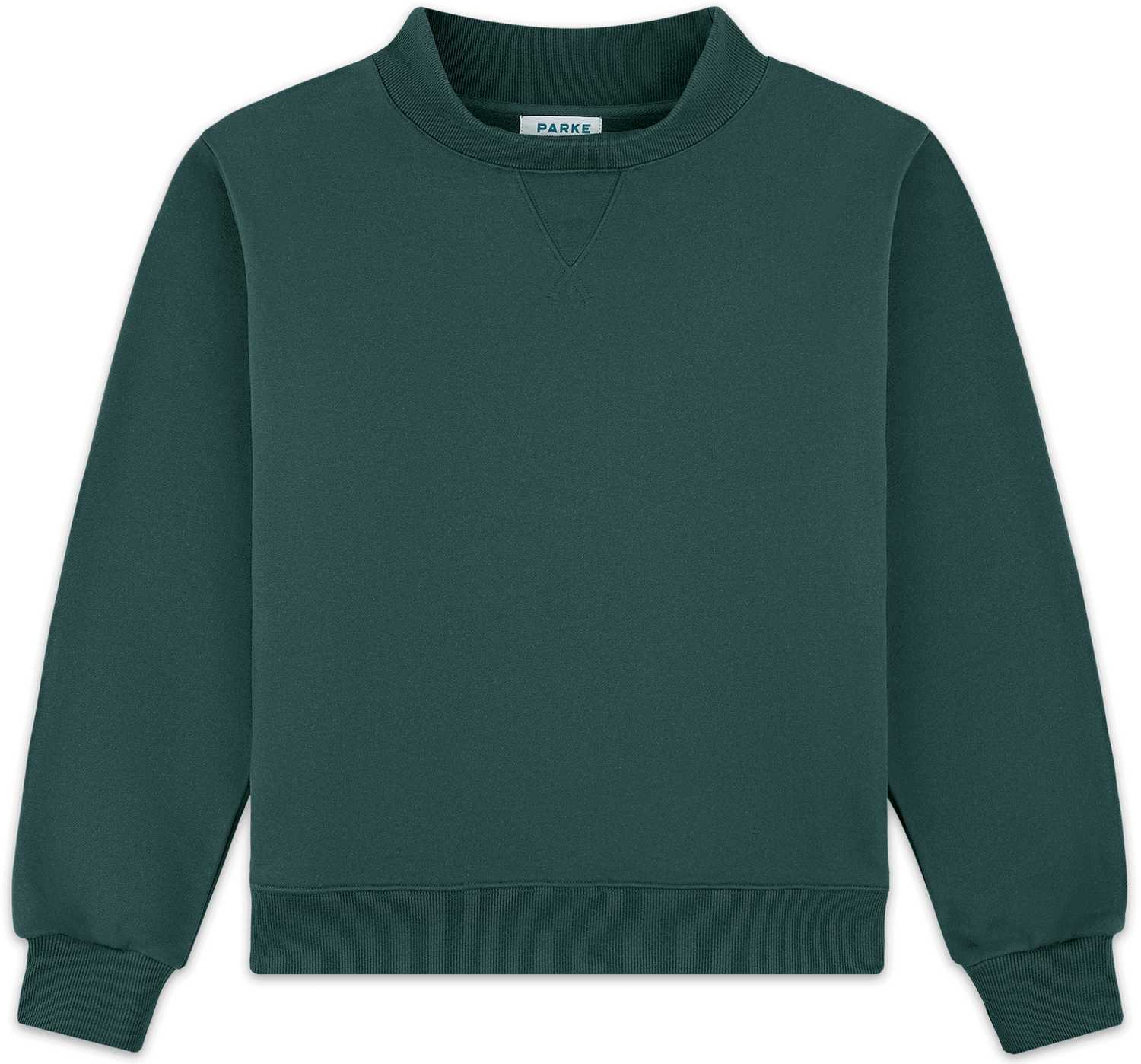 classic mockneck flat lay -new york green