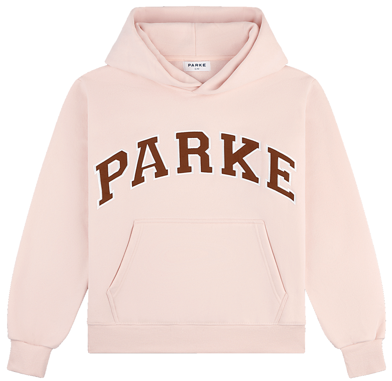 varsity hoodie sweatshirt flat lay -rose + mocha