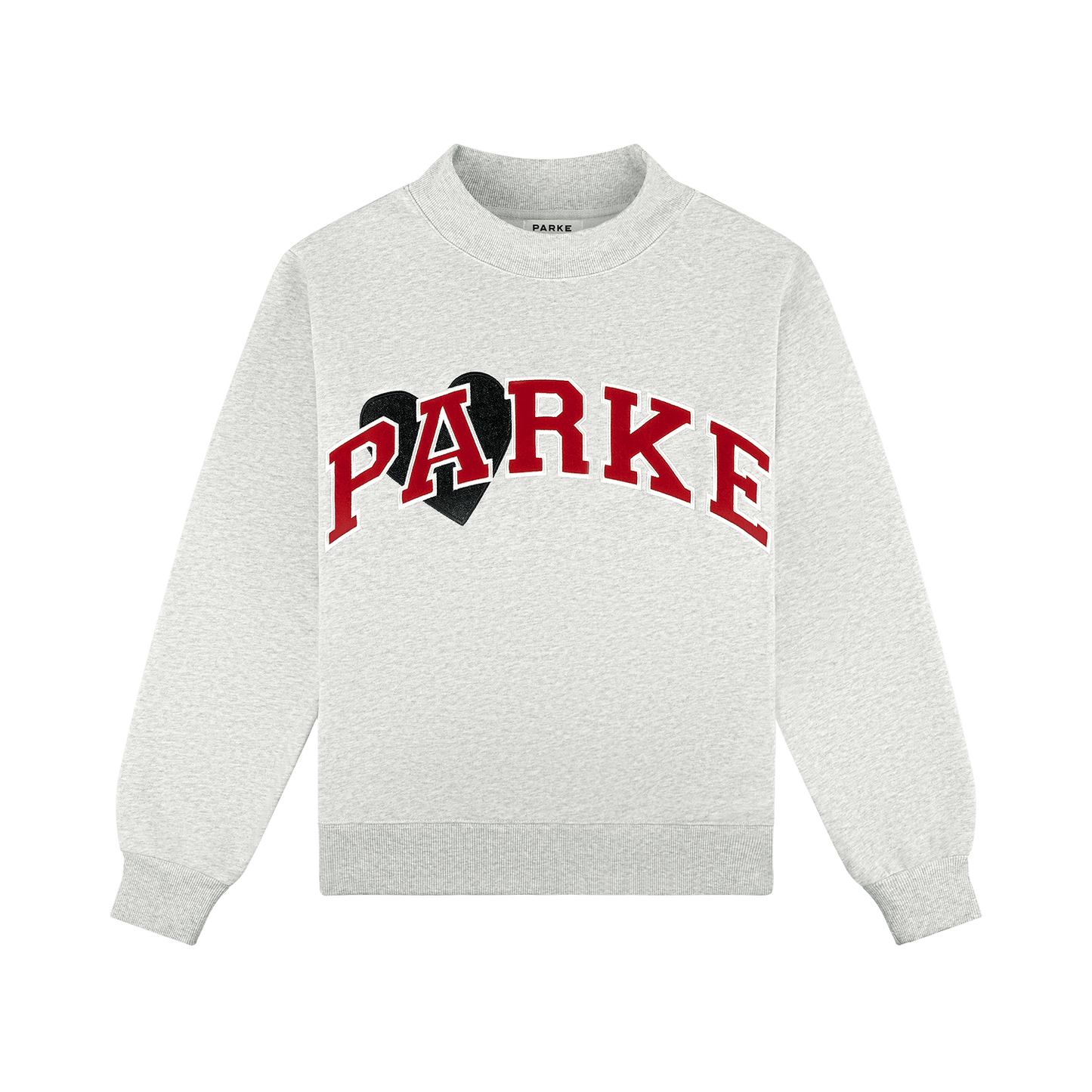 Jean Heart Varsity Mockneck -classic grey