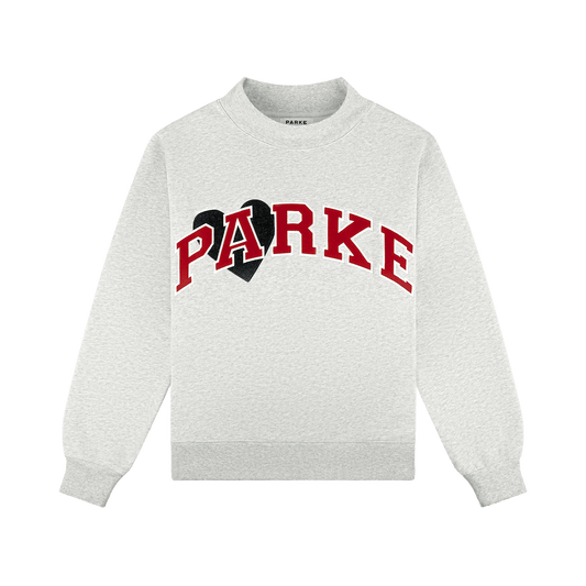 Jean Heart Varsity Mockneck -classic grey