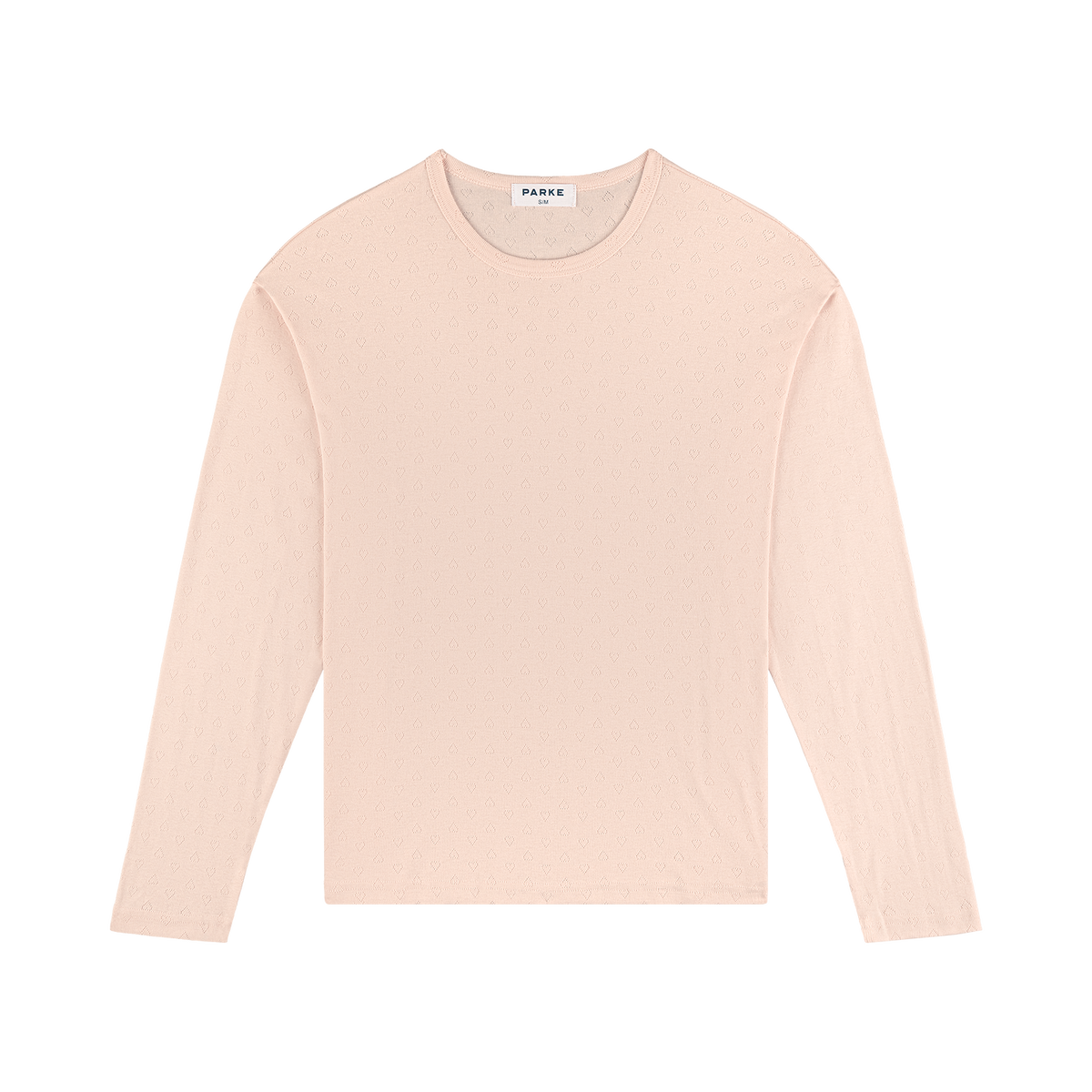 Heart Pointelle Long Sleeve Peony