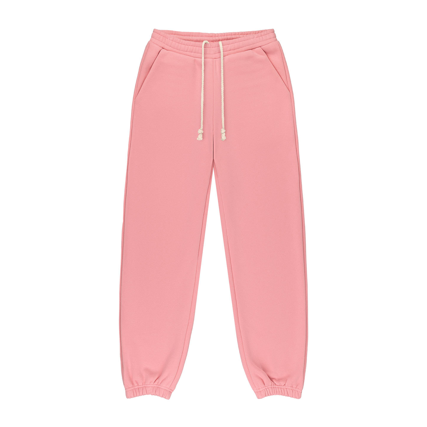 Drawstring Unisex Sweatpants -blush