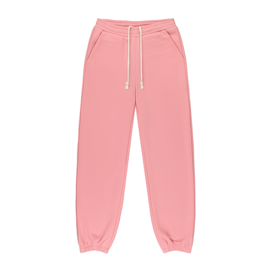 Drawstring Unisex Sweatpants -blush
