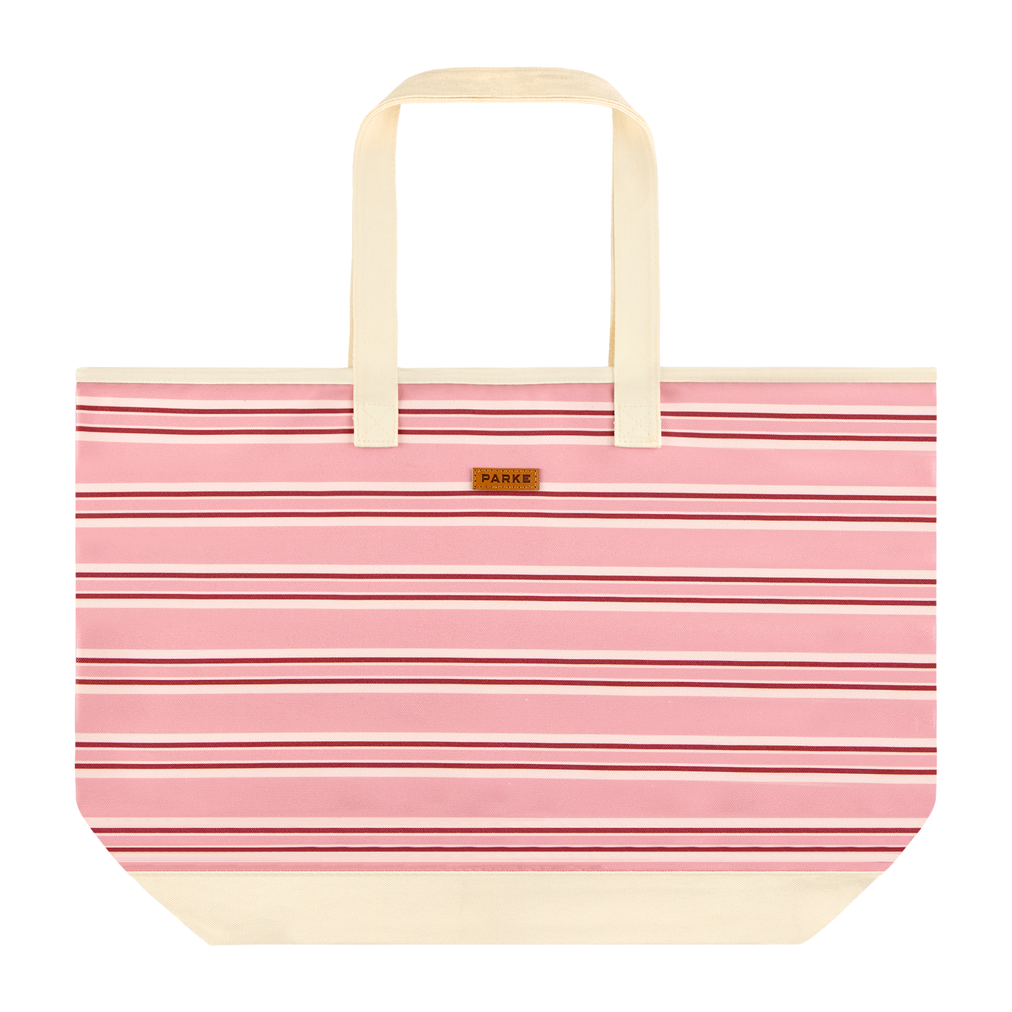 Valentine's Day Striped Oversized Tote -sweetheart stripe