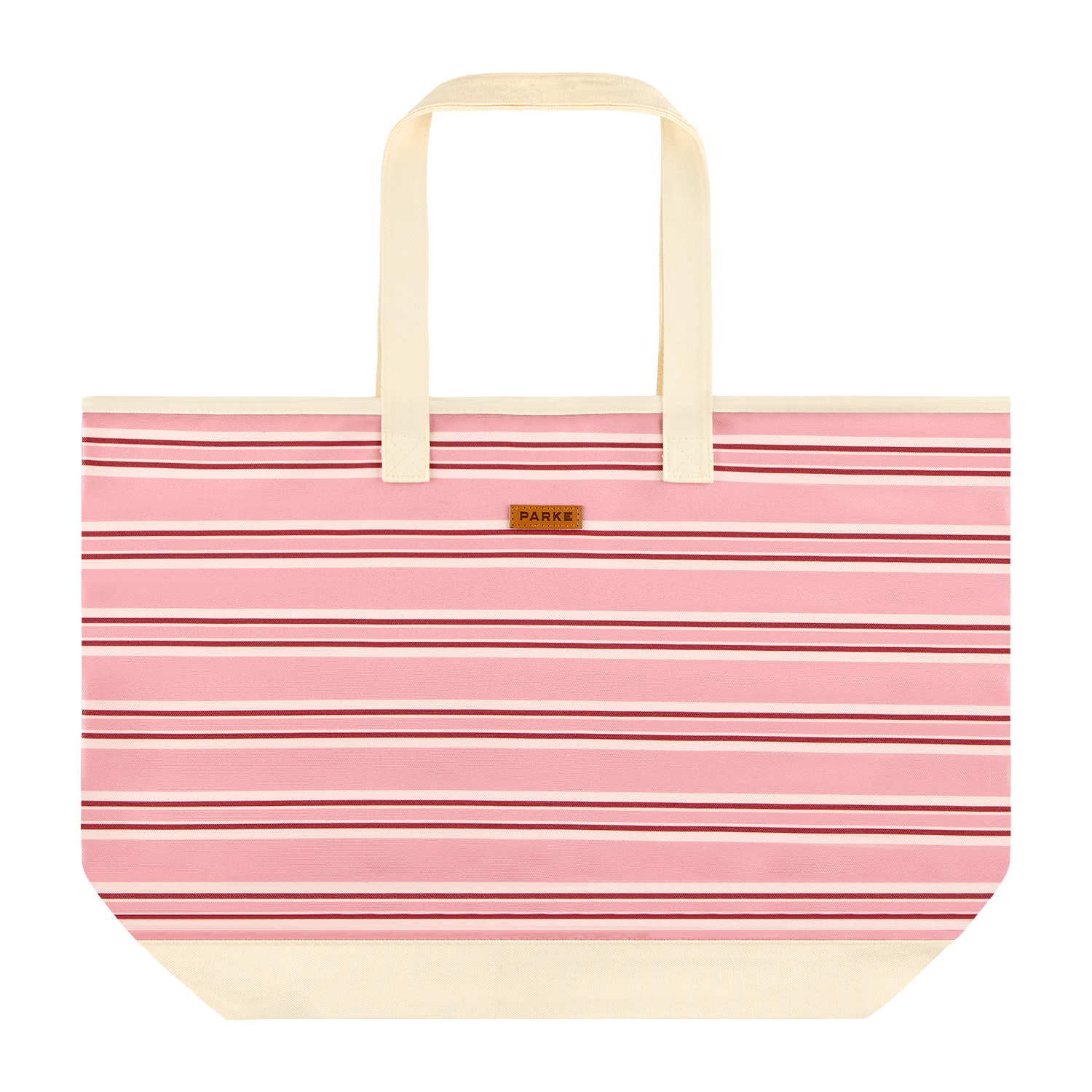 Valentine's Day Striped Oversized Tote -sweetheart stripe