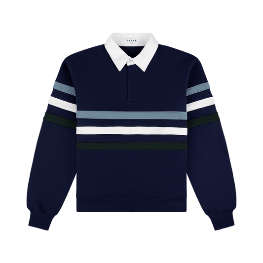 Striped Rugby Sweatshirt - Shadow