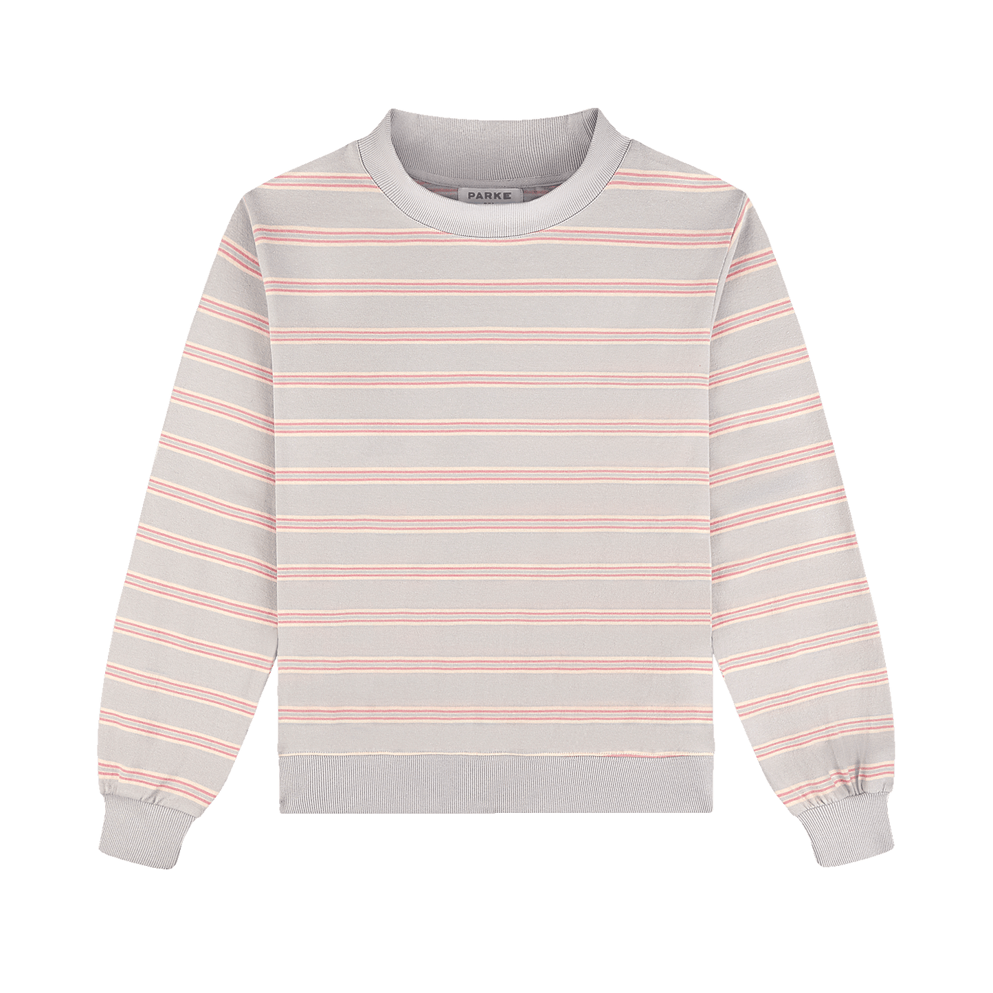 Striped Mockneck Pullover -darling stripe