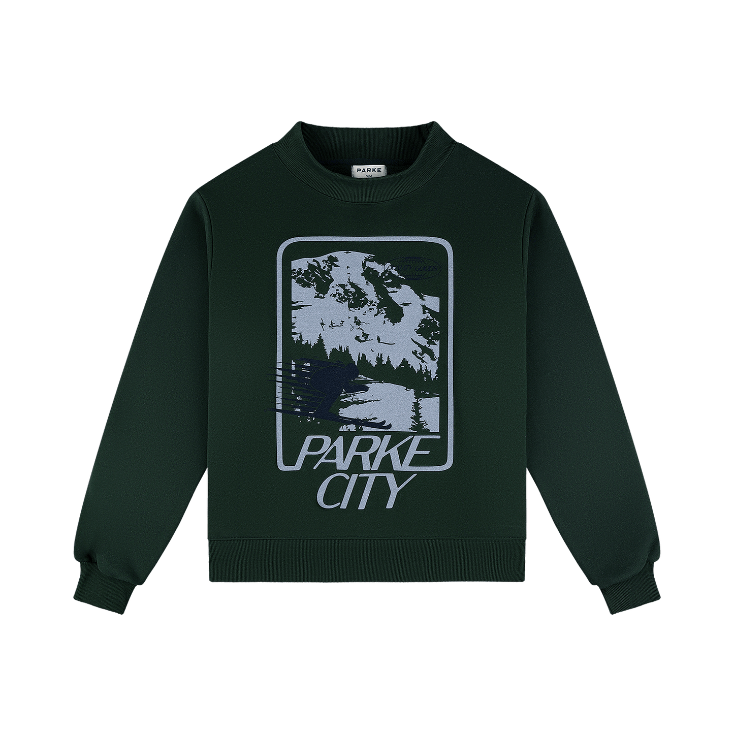 Parke Sport Graphic Mockneck - Forest