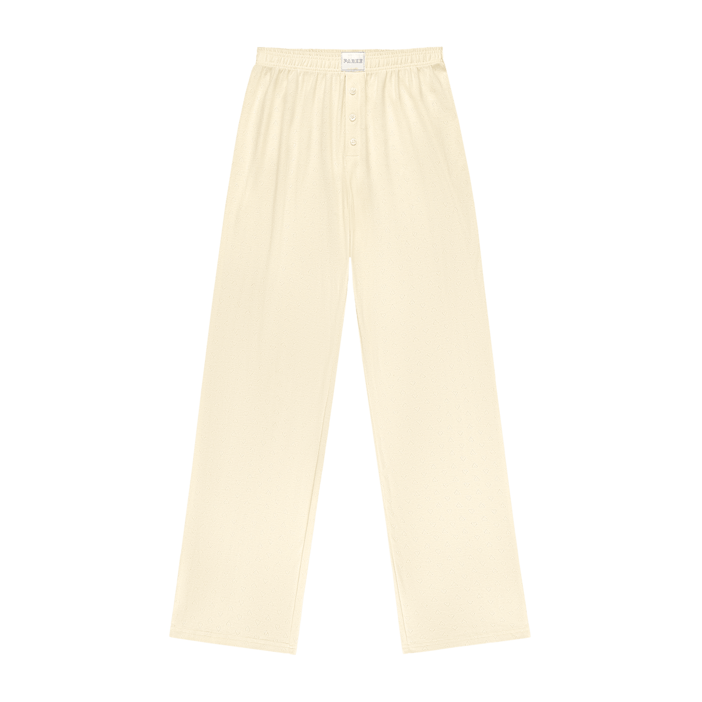 Heart Pointelle Boxer Pants -cream