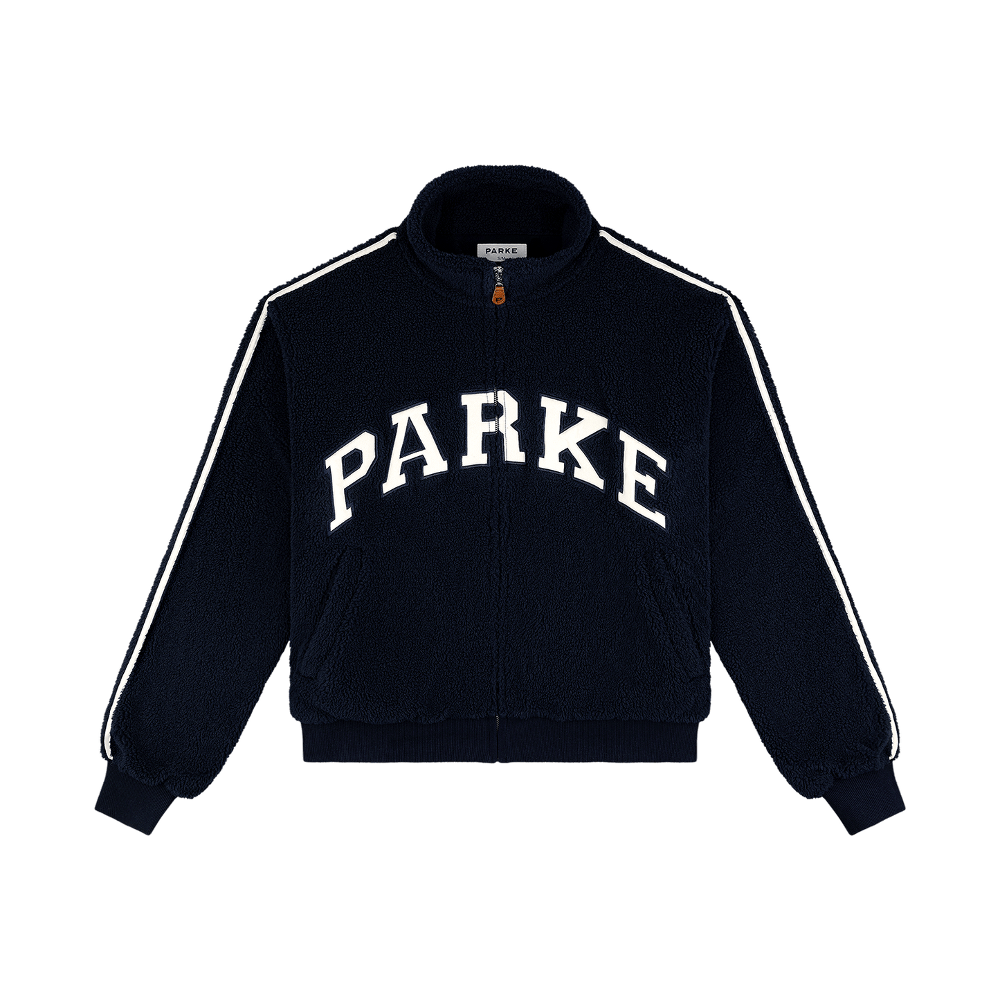 Sport Stripe Varsity Fleece Zip-Up - Shadow