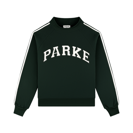 Sport Stripe Mockneck - Forest