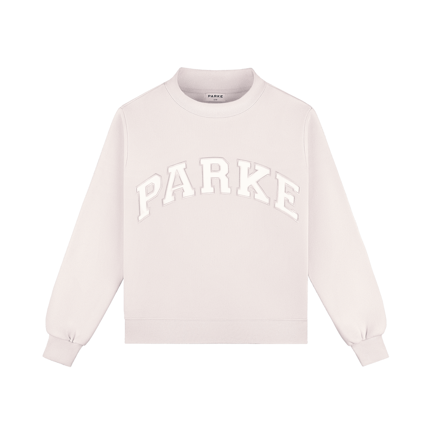 Varsity Mockneck - Lilac + White