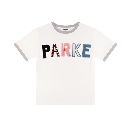 Parke Patchwork T-Shirt -white
