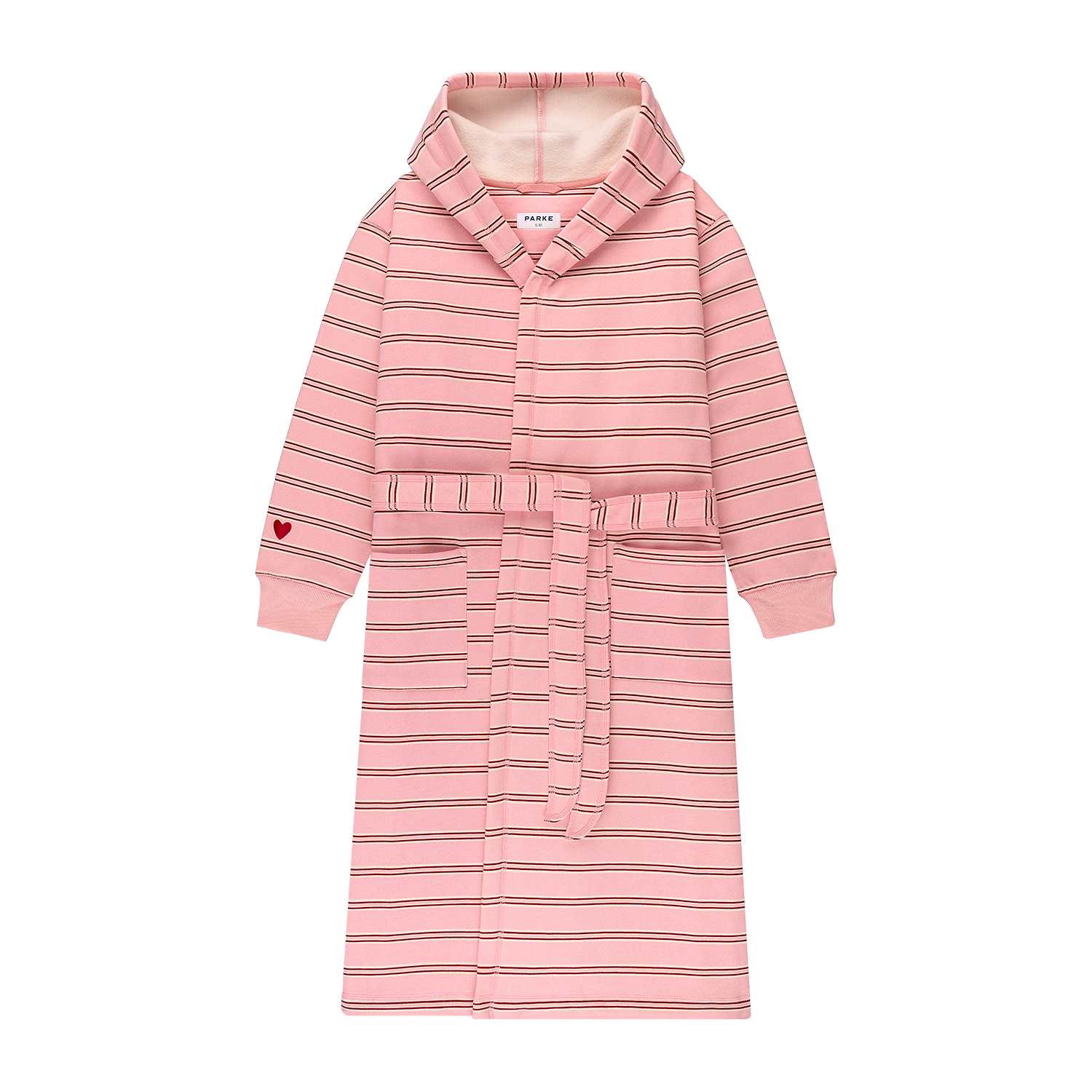Valentine's Day Robe -sweetheart stripe
