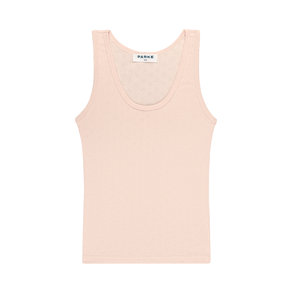 Heart Pointelle Tank Peony