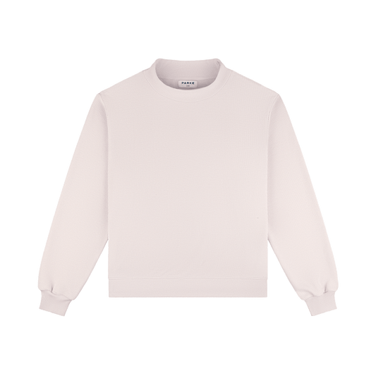 Waffle Mockneck Pullover - Lilac