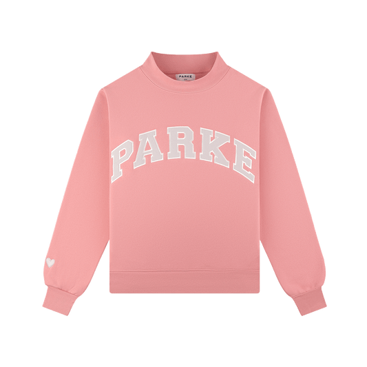 Valentine's Varsity Mockneck -blush + lavender