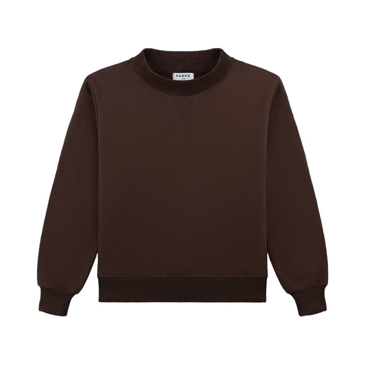 classic mockneck -chocolate