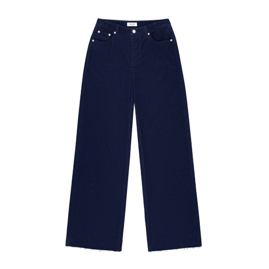 Low Rise Baggy Pants -navy corduroy