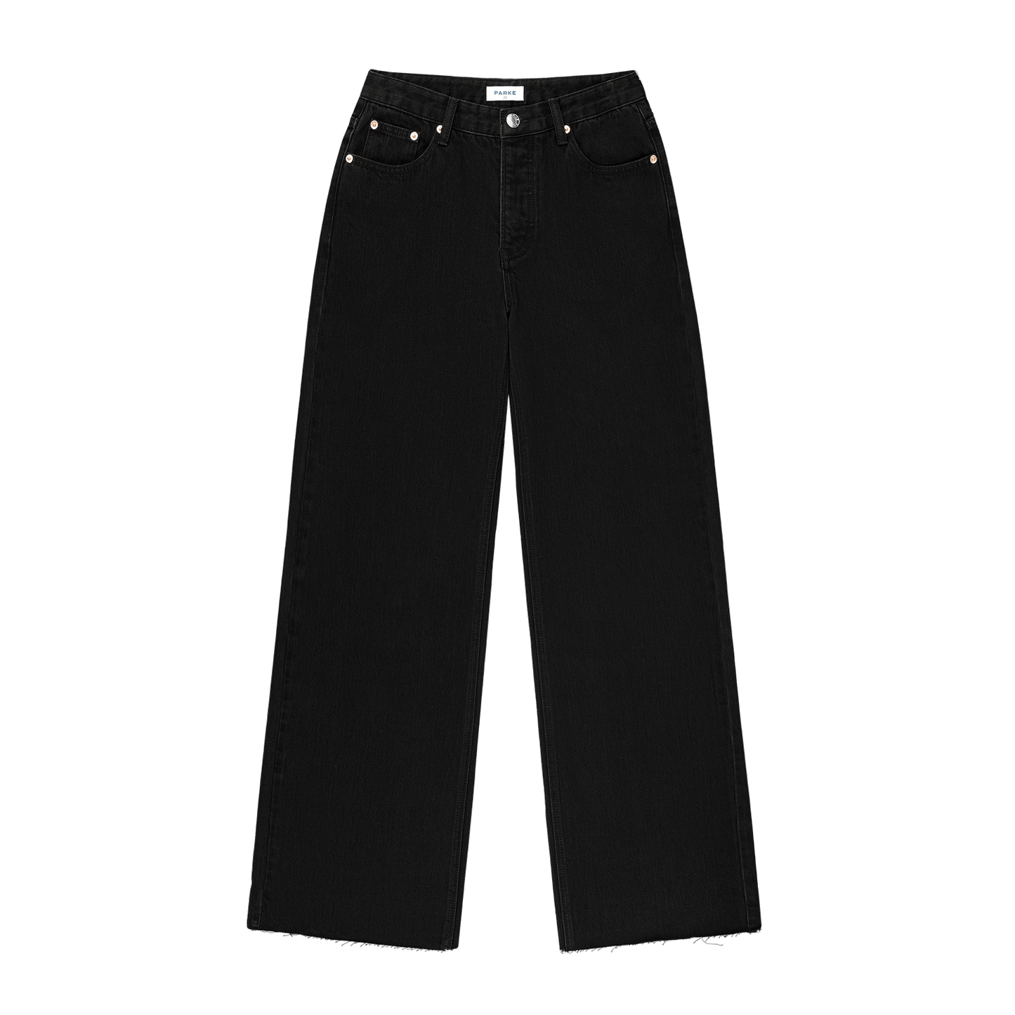 Low Rise Baggy Jeans -black