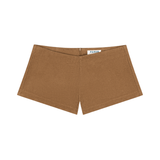 Corduroy Mini Shorts -caramel corduroy