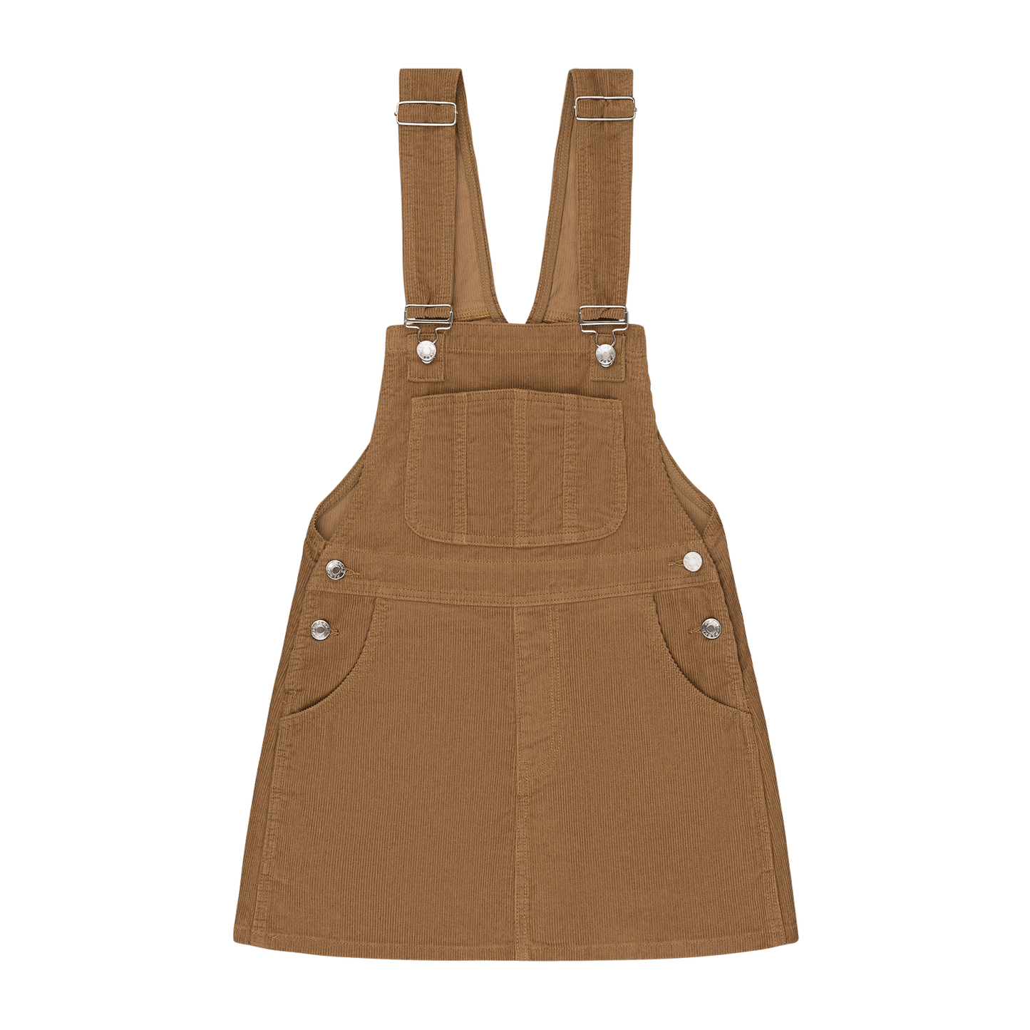 Corduroy Overall Mini Dress Caramel Corduroy / L Corduroy Overall Mini Dress Caramel Corduroy / L