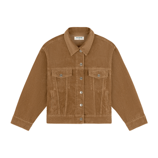 Oversized Corduroy Jacket -caramel corduroy