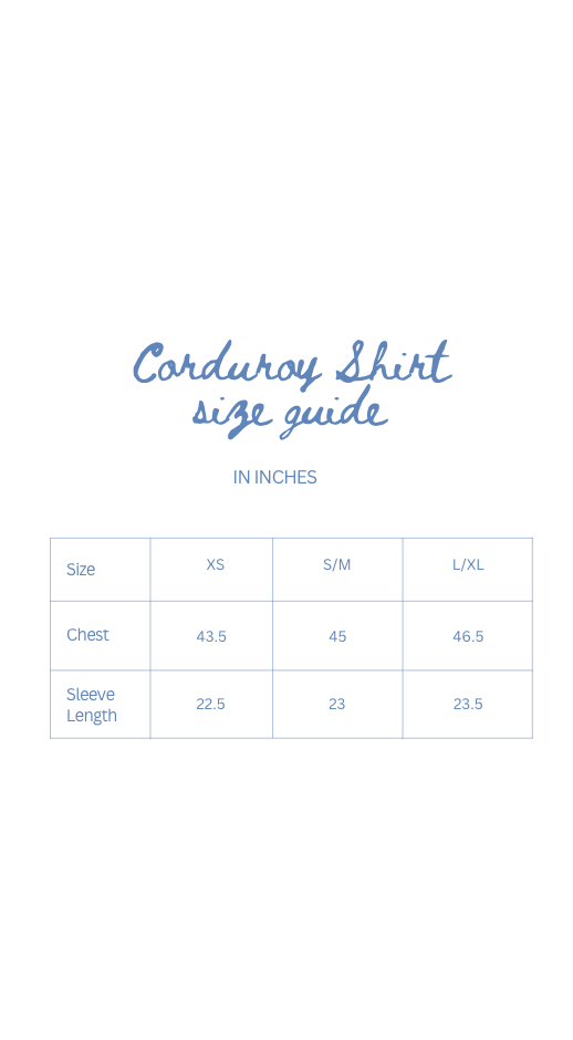 Corduroy Shirt