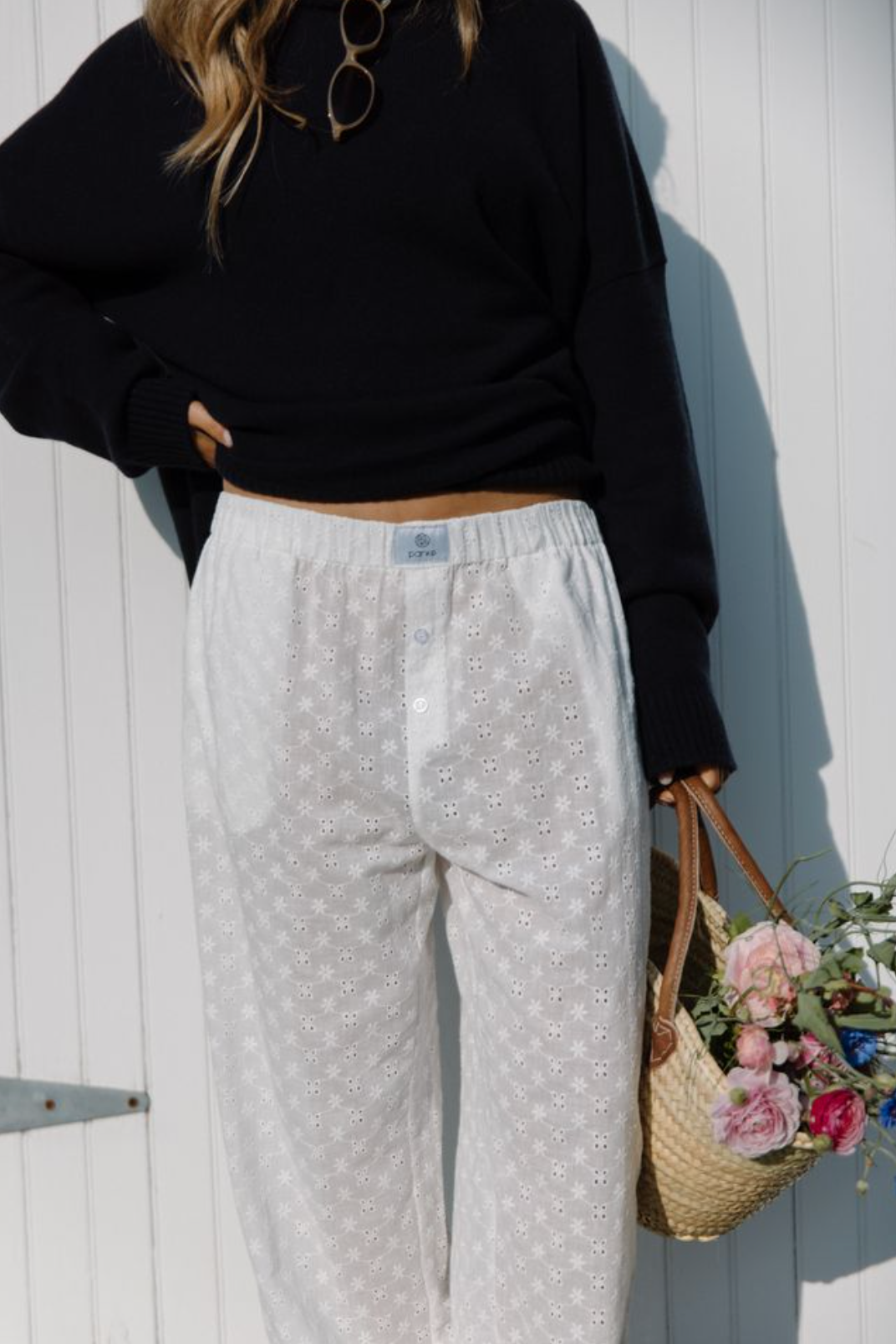 Eyelet Boxer Pants