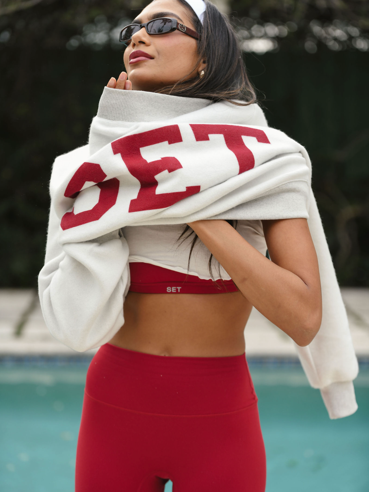 Set x Parke Reversible Varsity Mockneck Sweatshirt