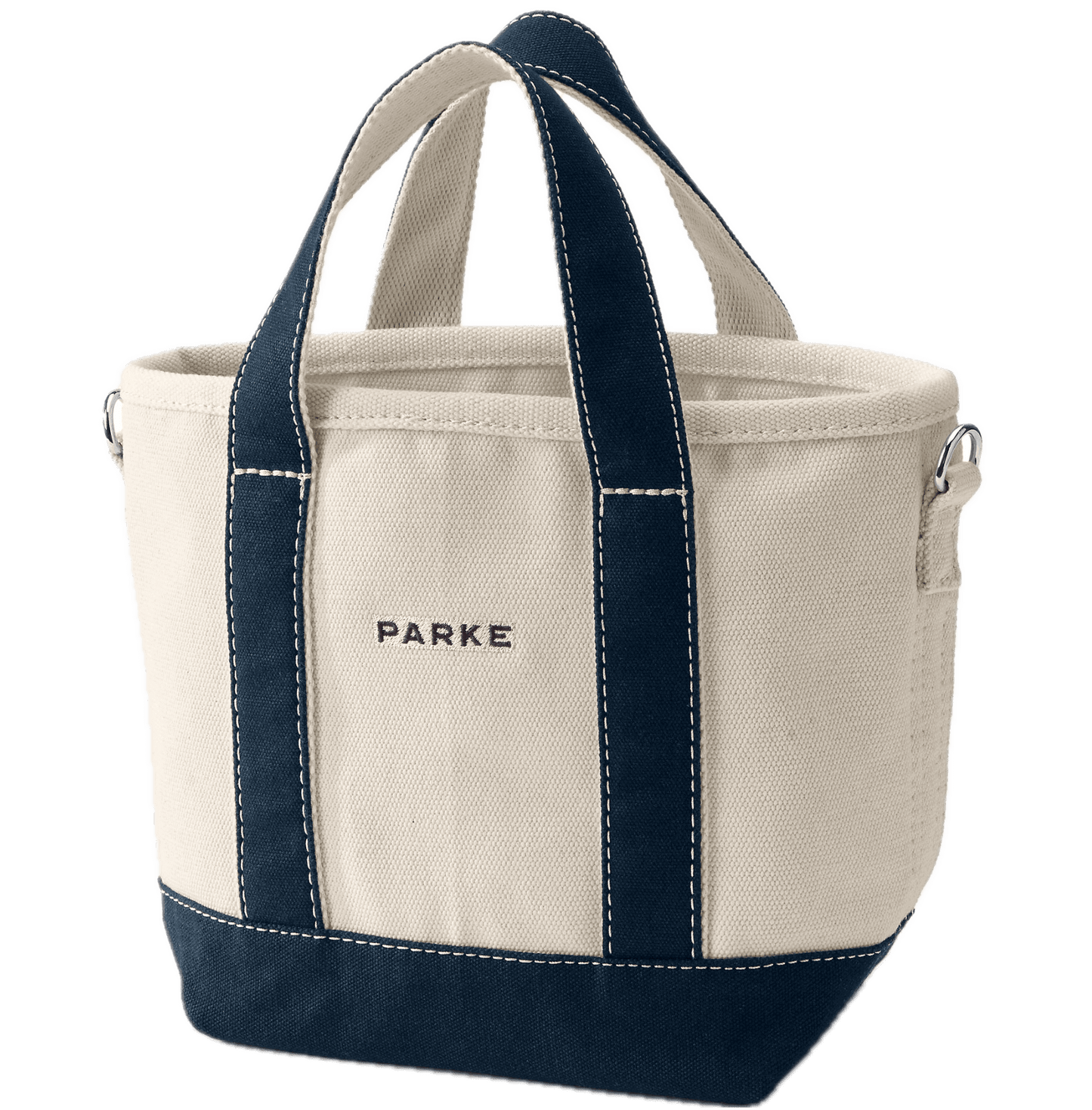 lands end mini tote flat lay -natural